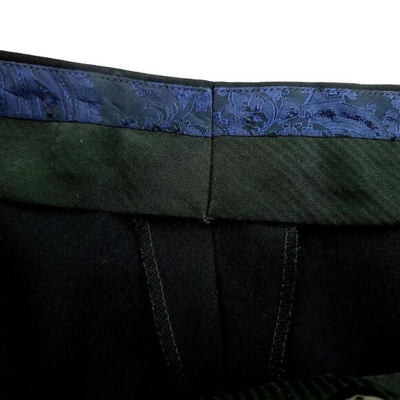 Joseph Abboud Blue Pleated Cuffed Mid Rise Dress Pants 38/28 - Picture 4 of 4